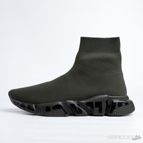 Balenciaga Speed Graffiti Green
